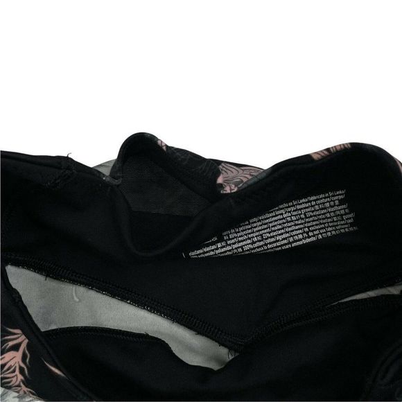 Victoria's Secret Incredible Essential Lace Up Legging Black Floral - Picture 6 of 11